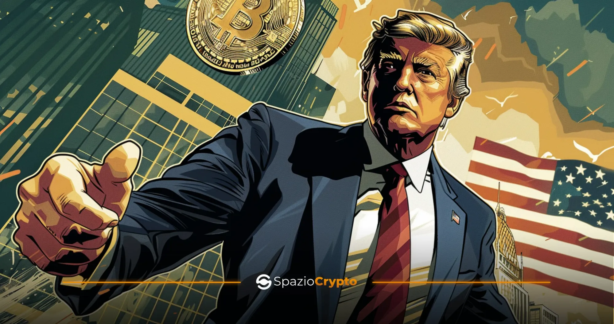 ビットコイン2024におけるドナルド・トランプ氏：暗号セクターにとって見逃せない機会 - Spaziocrypto