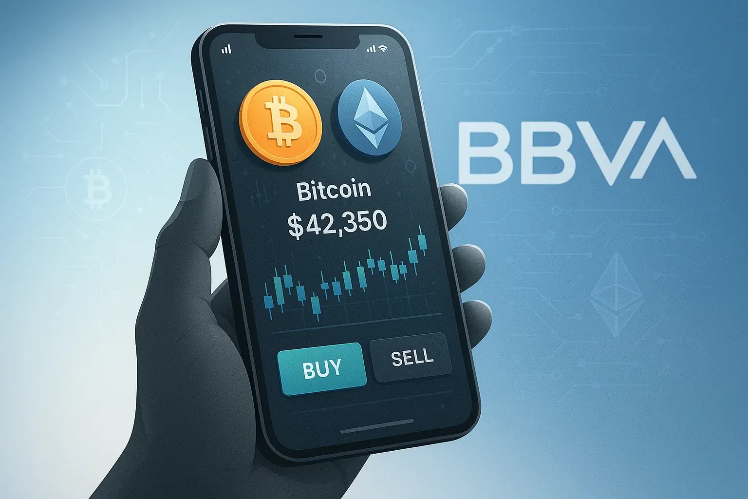 BBVAがスペインでBTCとETH取引開始